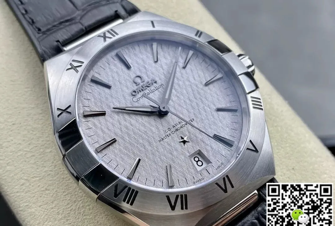 SBF Omega Constellation 131.12.41.21.06.001 VS Factory 1:1 Best Edition Replica Watch Gray Dial Leather Strap